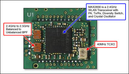 基于MAX2830的802.11b/g RF前端模塊參考設計解析